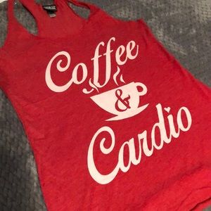 Workout tank Coffee & Cardio